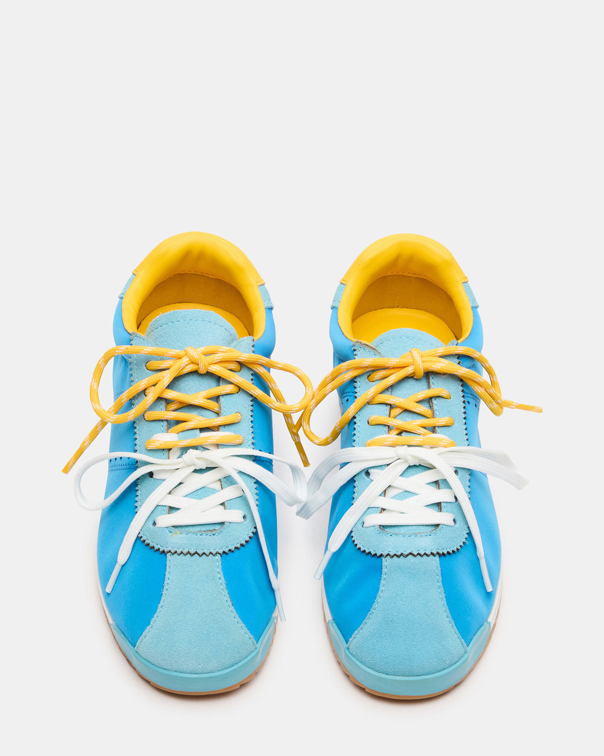 MIRAGE Blue/Yellow Low-Top Sneaker | Women's Sneakers - Steve Madden