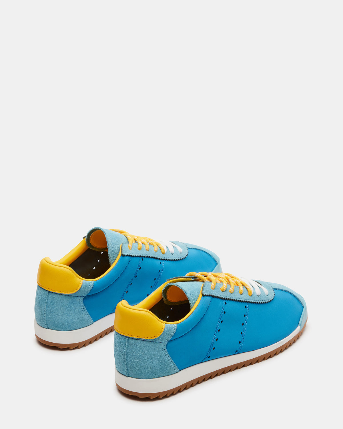 MIRAGE Blue/Yellow Low-Top Sneaker | Women's Sneakers - Steve Madden