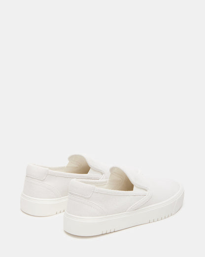 MURPHY White Suede Women's Low-Top Sneaker - Steve Madden