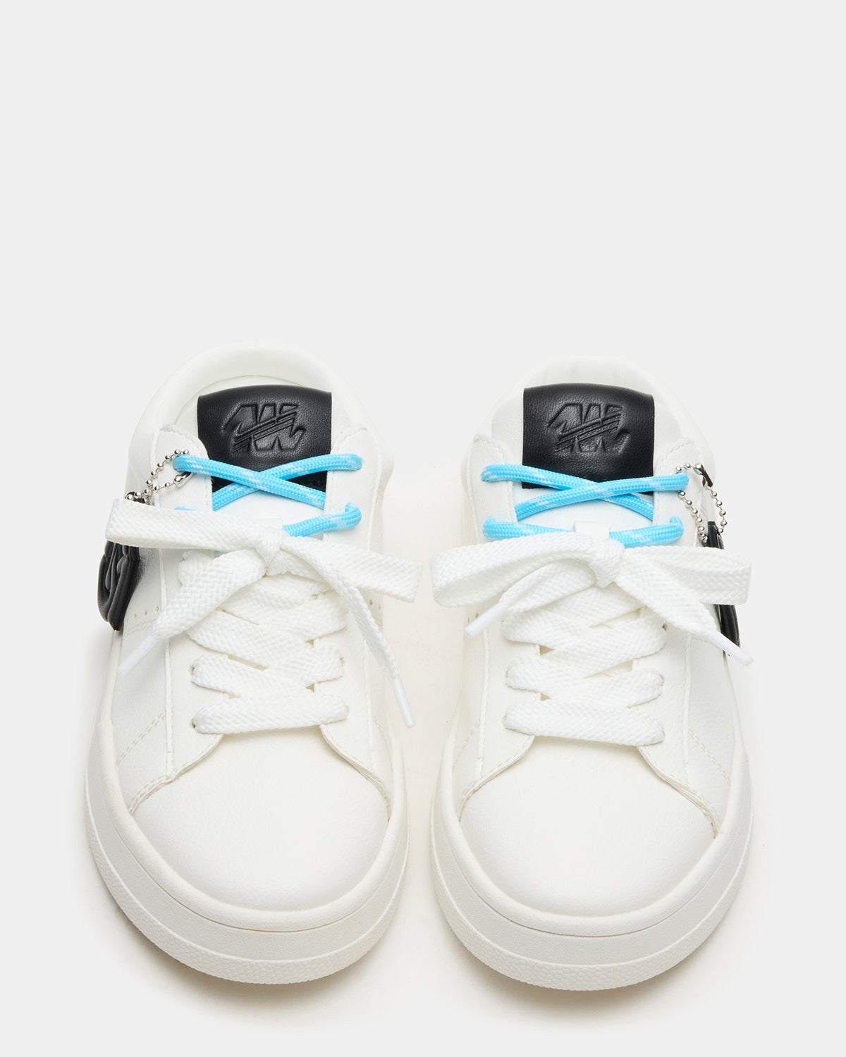 MARNEY White/Black Low-Top Lace-Up Mule Women's Sneaker - Steve Madden