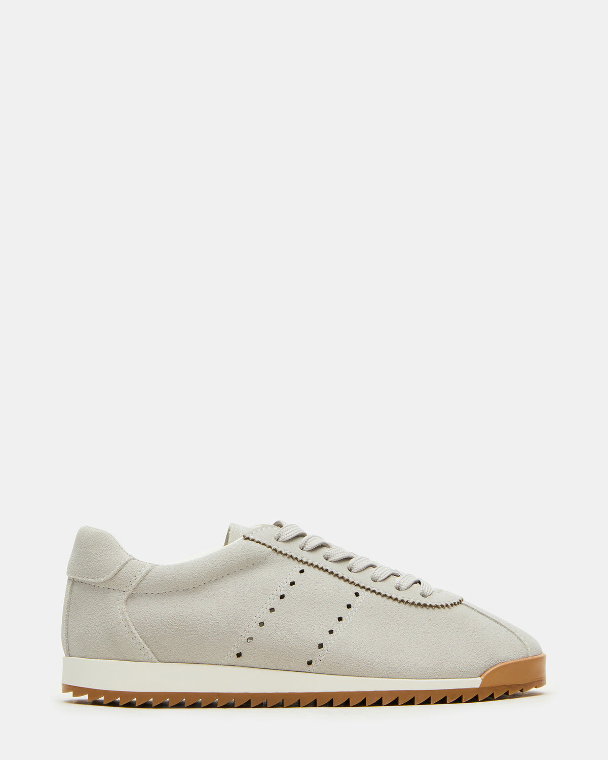 MIRAGE Grey Suede Low-Top Sneaker | Women's Sneakers - Steve Madden