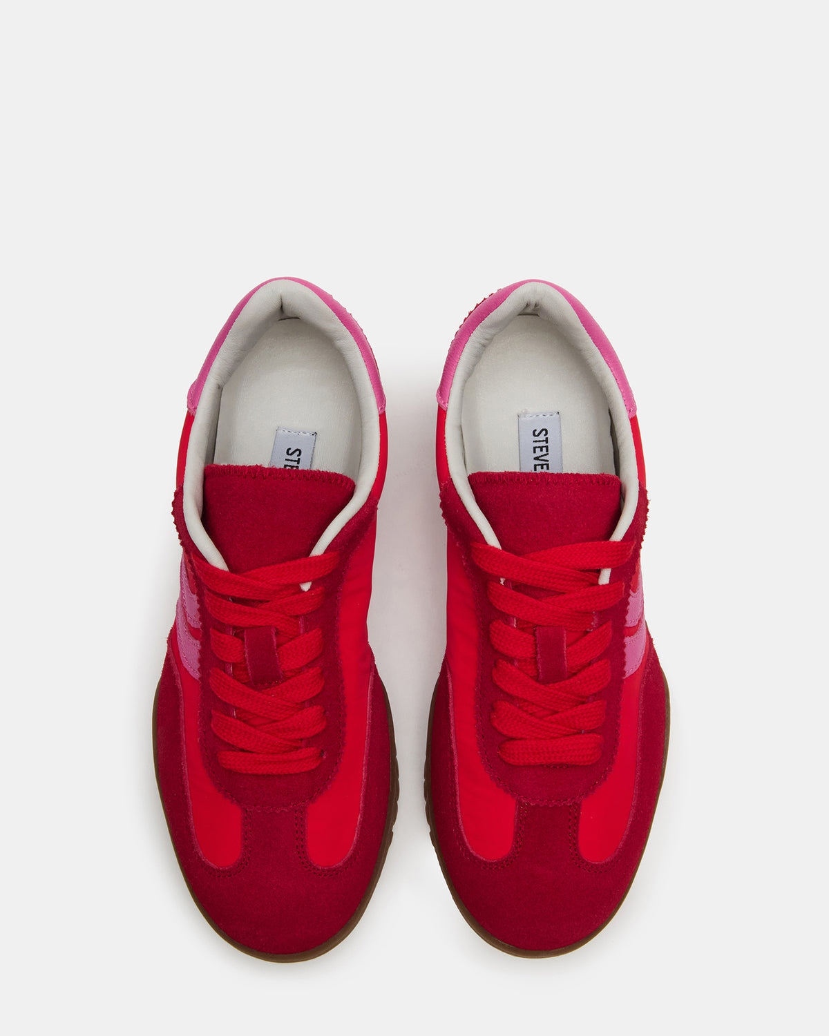 FUME Red Multi Women's Low-Top Lace-Up Sneaker - Steve Madden