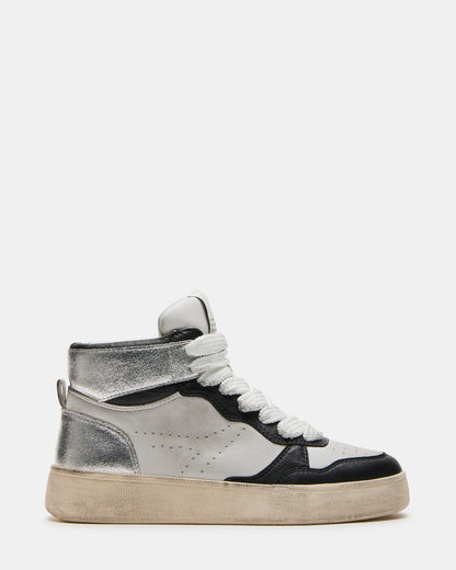 ENDLESS Black White High-Top Lace-Up Sneaker | Women's Sneakers - Steve Madden