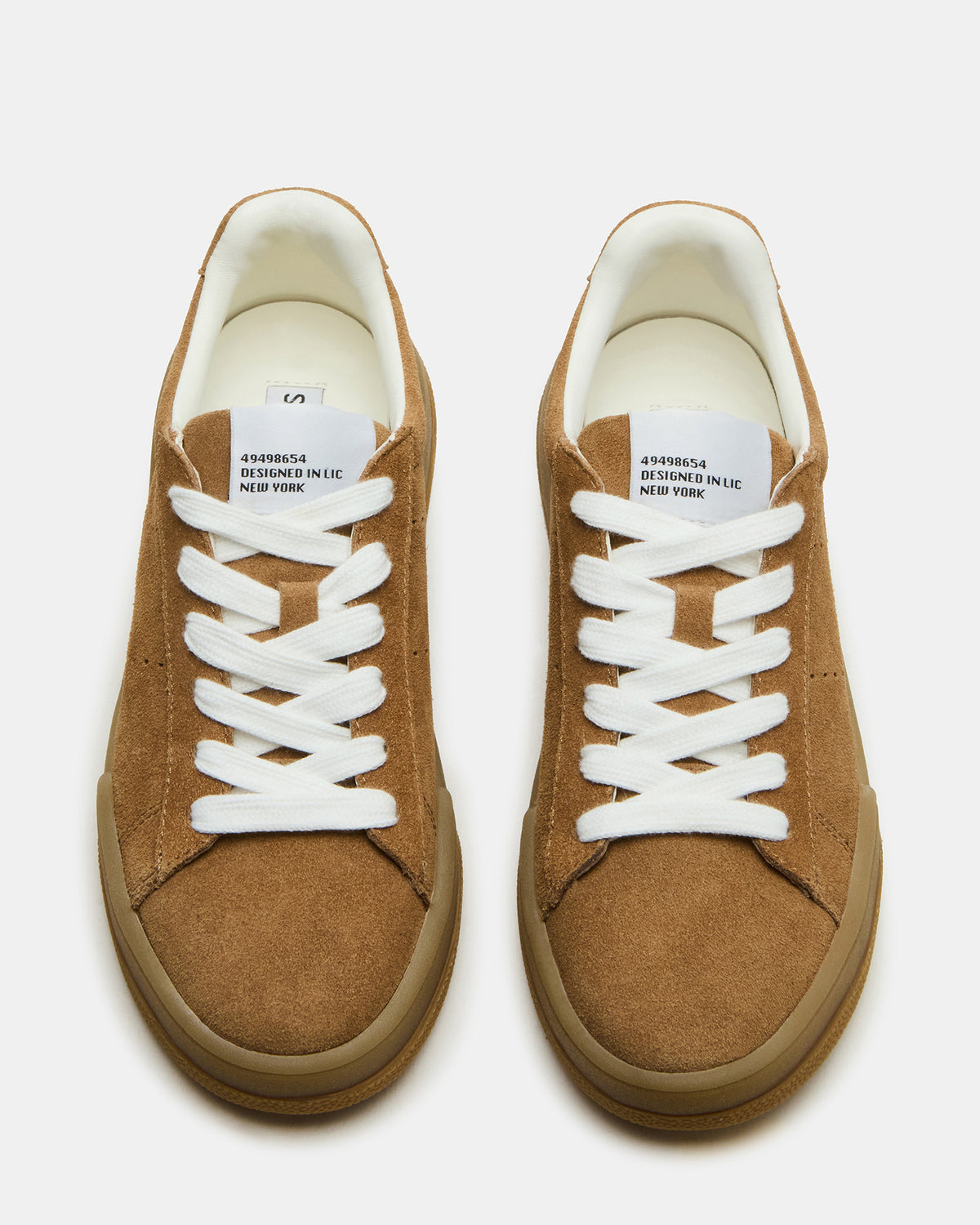 STRIVE Tan Suede Low-Top Lace-Up Sneaker | Women's Sneakers - Steve Madden