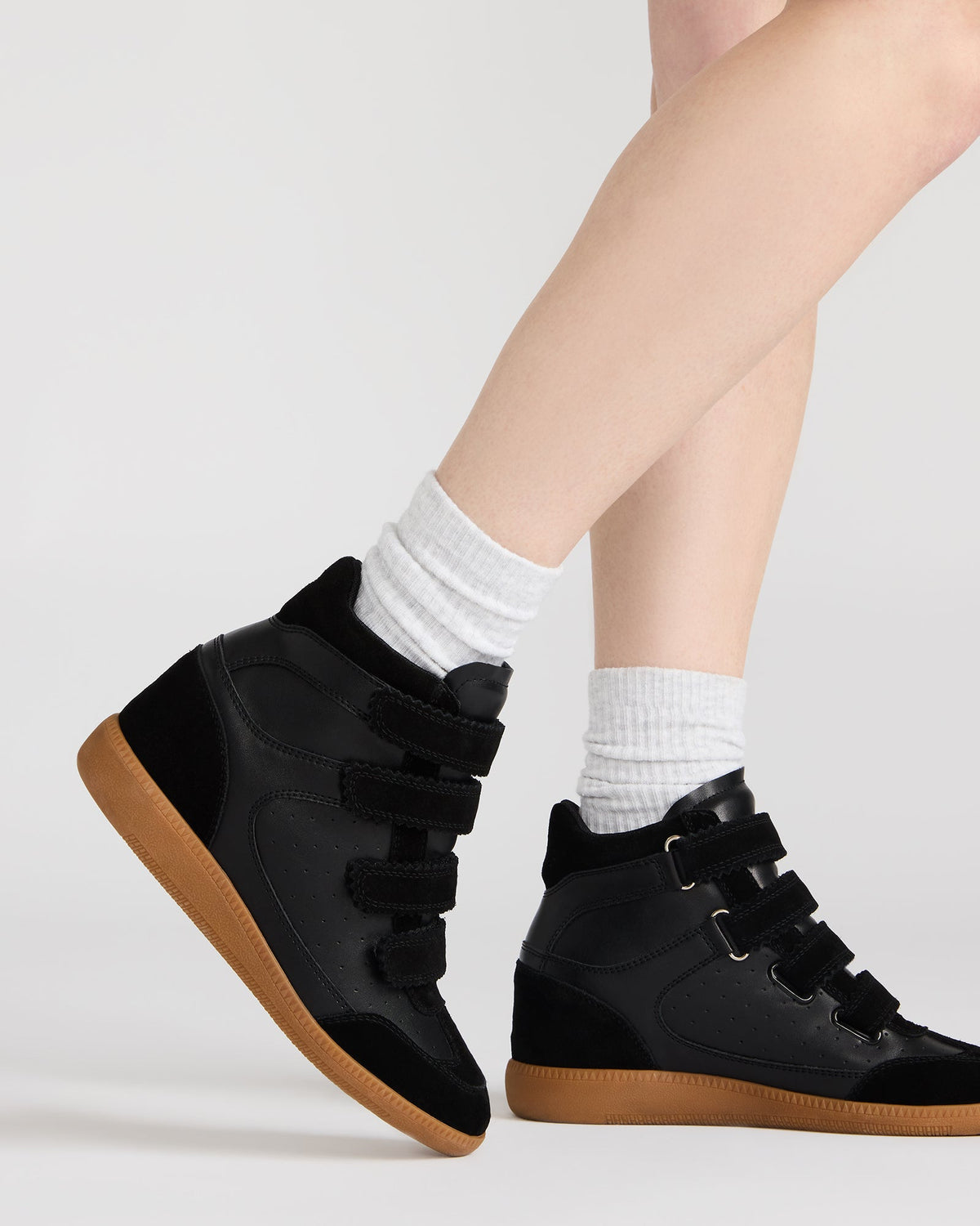 MUSTANG Gold Women's High-Top Velcro Sneaker - Steve Madden