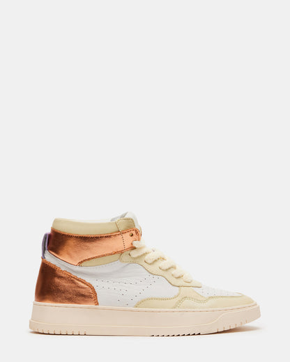 MARKED Yellow Multi High-Top Lace-Up Sneaker | Women's Sneakers - Steve Madden