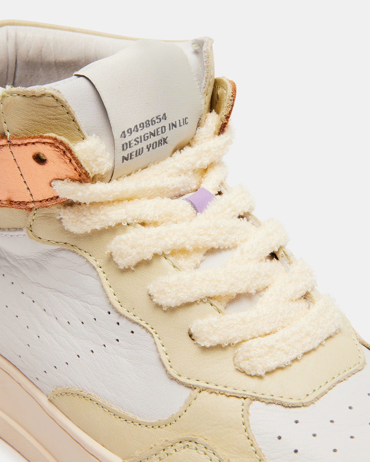 MARKED Yellow Multi High-Top Lace-Up Sneaker | Women's Sneakers - Steve Madden