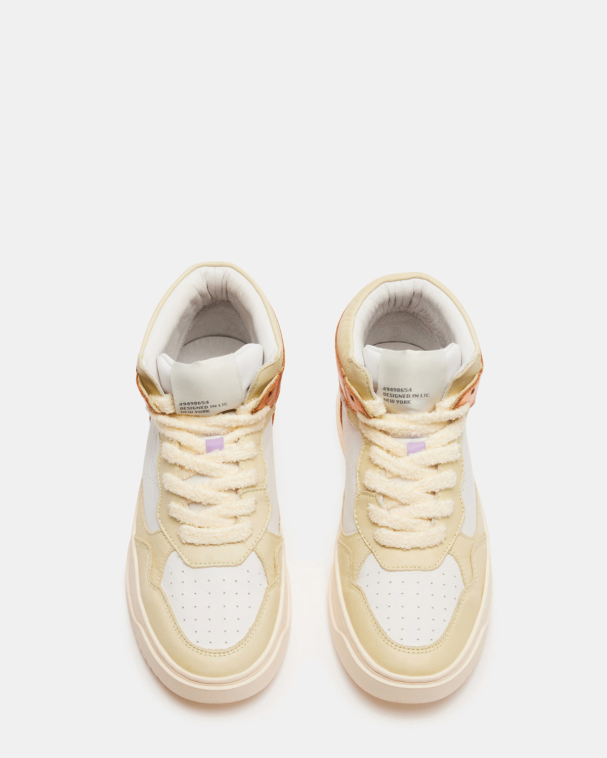 MARKED Yellow Multi High-Top Lace-Up Sneaker | Women's Sneakers - Steve Madden