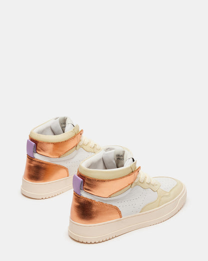 MARKED Yellow Multi High-Top Lace-Up Sneaker | Women's Sneakers - Steve Madden
