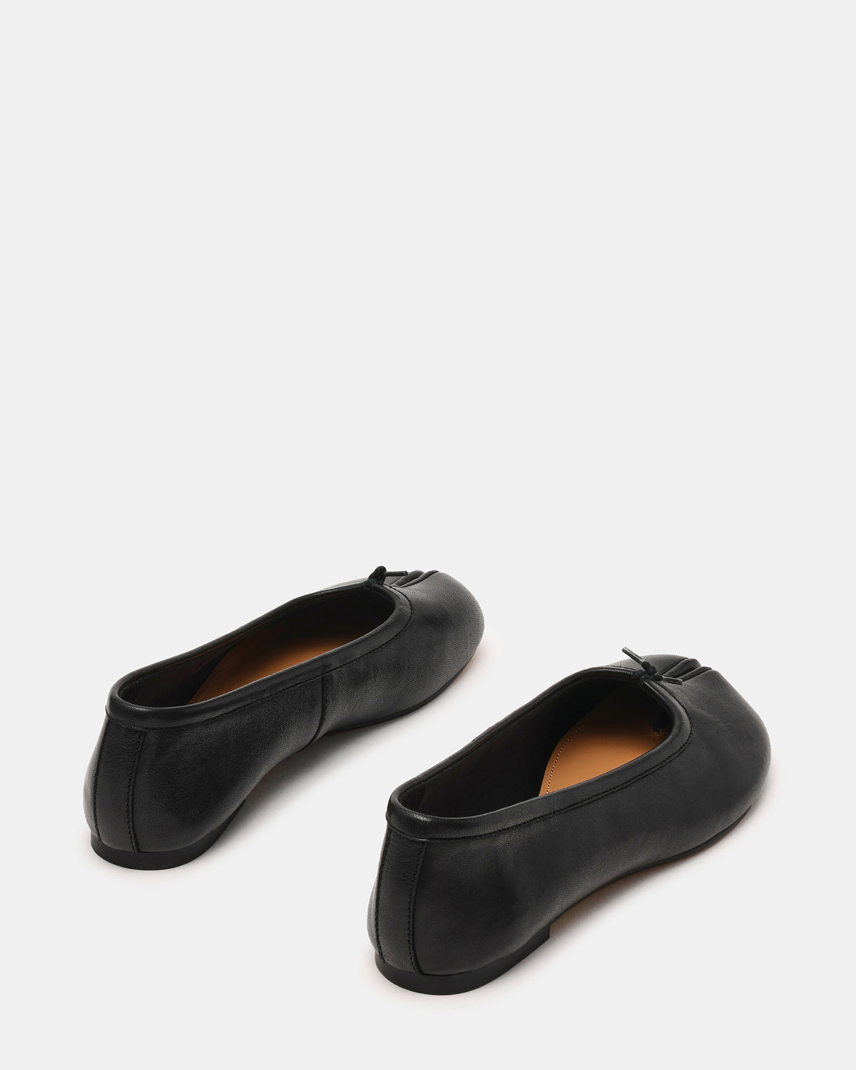 CALICO Black Leather Split Toe Tabi Women's Ballet Flat - Steve Madden