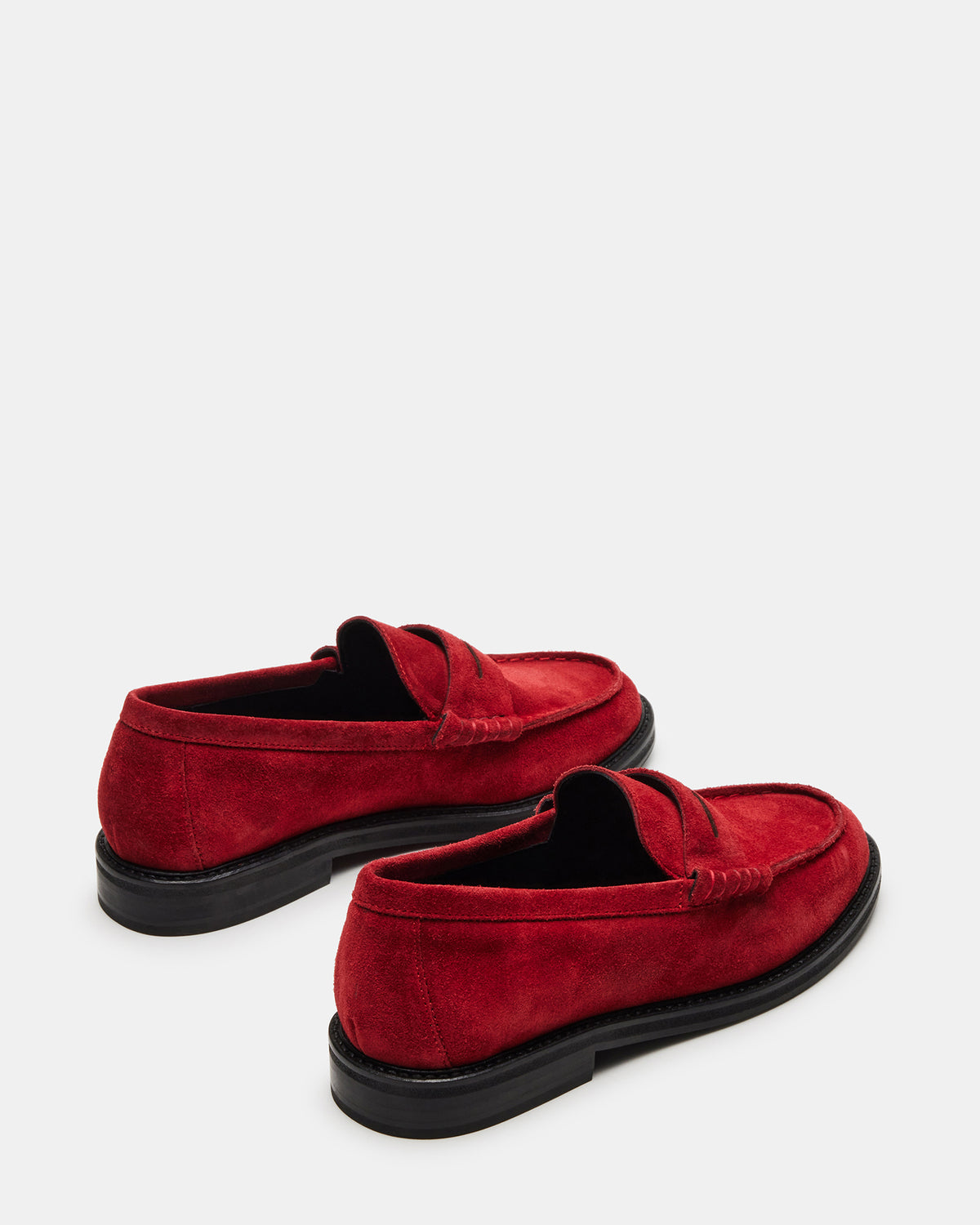 MADISON Red Suede Women's Penny Loafer - Steve Madden