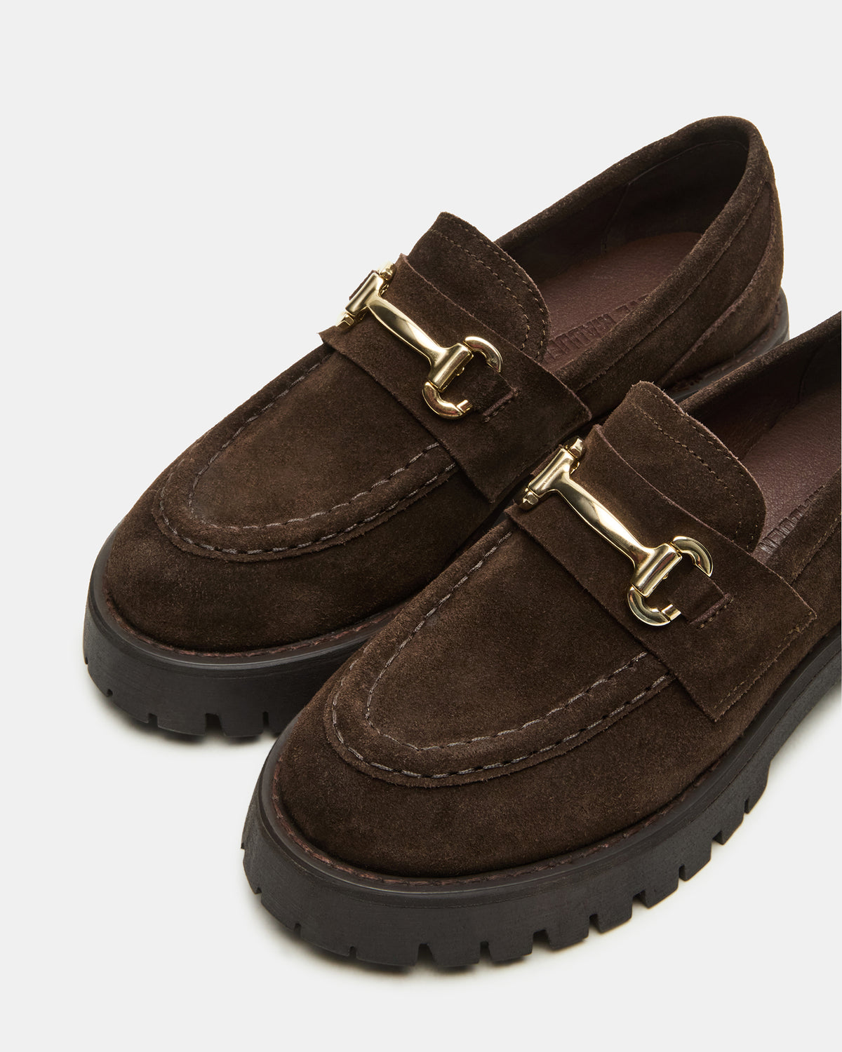 LANDO Brown Suede Lug Women's Loafer - Steve Madden