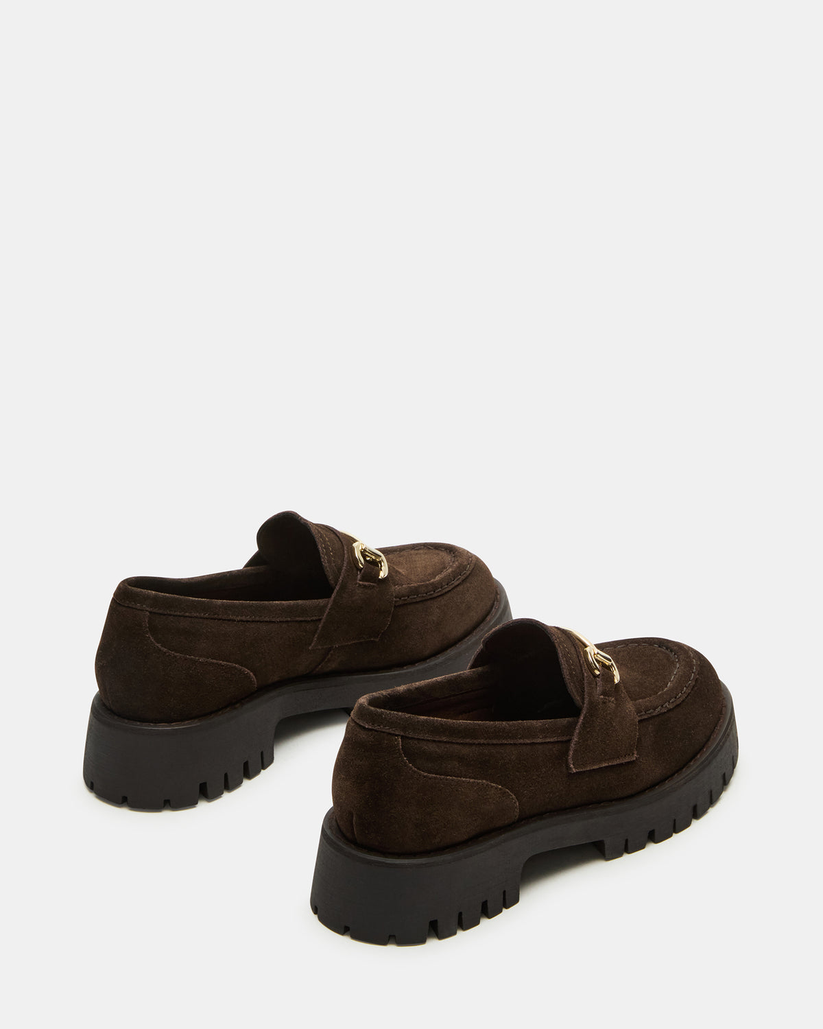 LANDO Brown Suede Lug Women's Loafer - Steve Madden