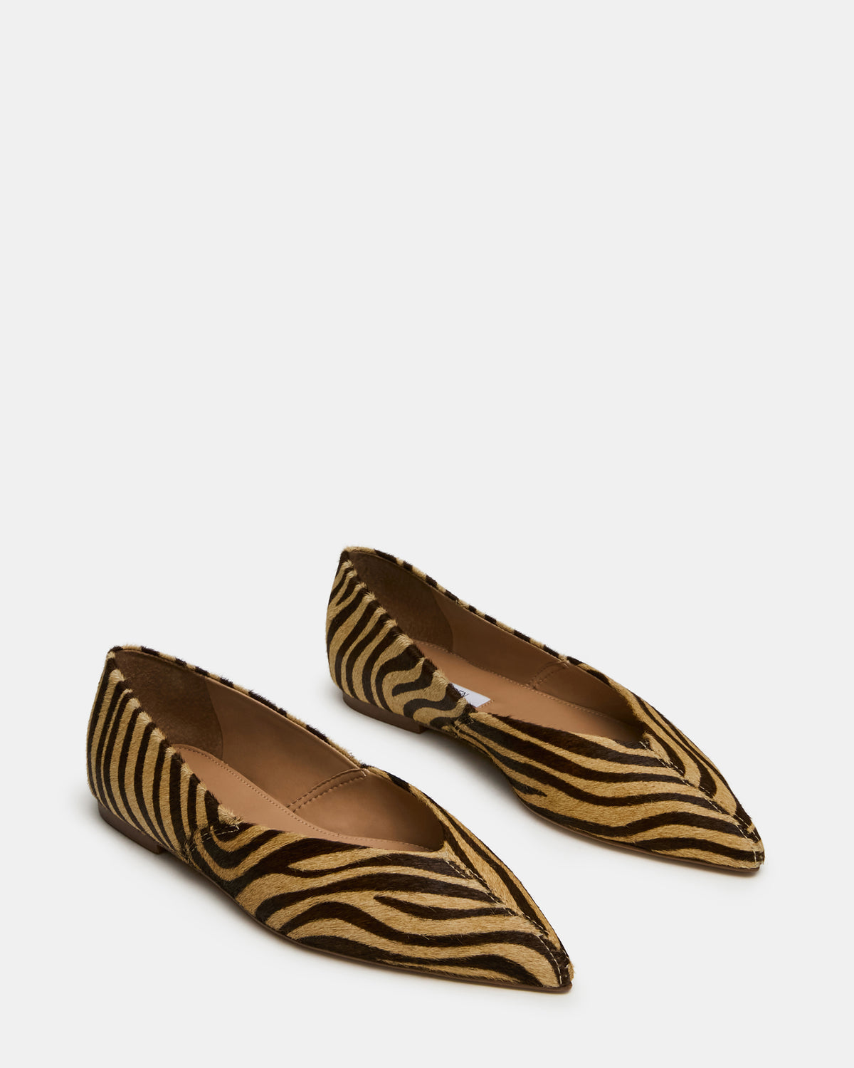 TOVI Tiger Pointed-Toe Ballet Women's Flat - Steve Madden