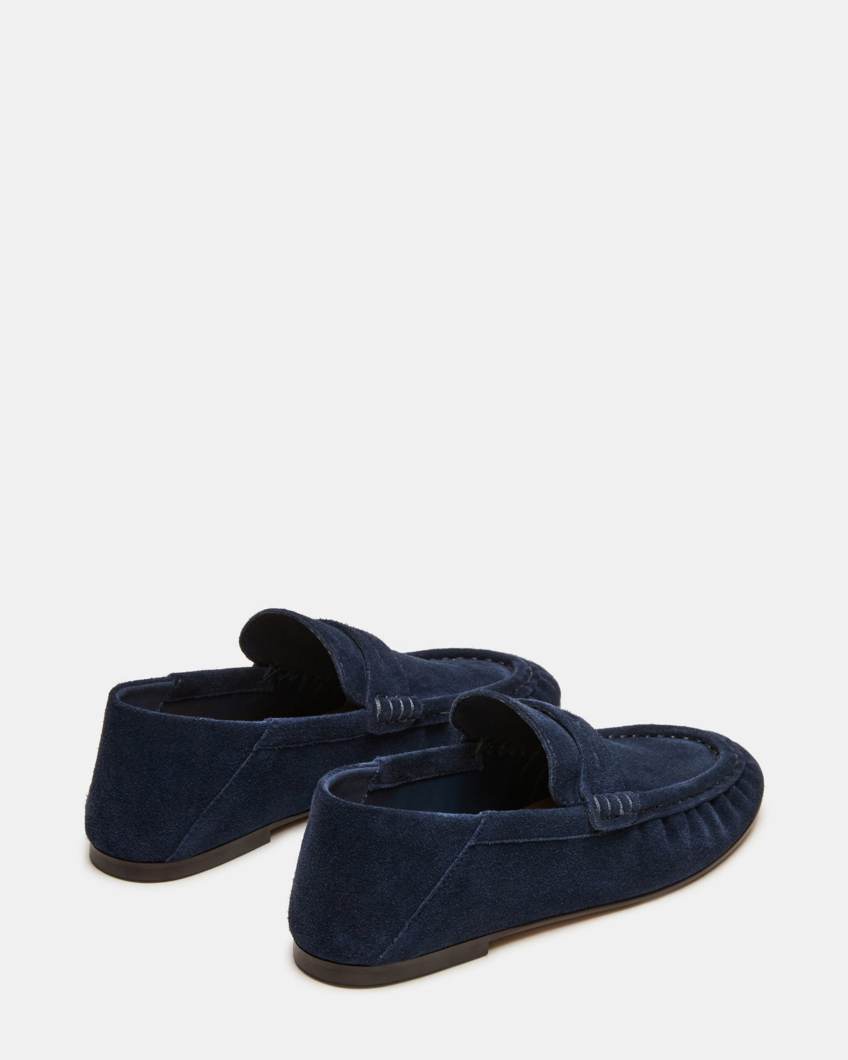 ROGER Navy Suede Slip-On Women's Loafer - Steve Madden