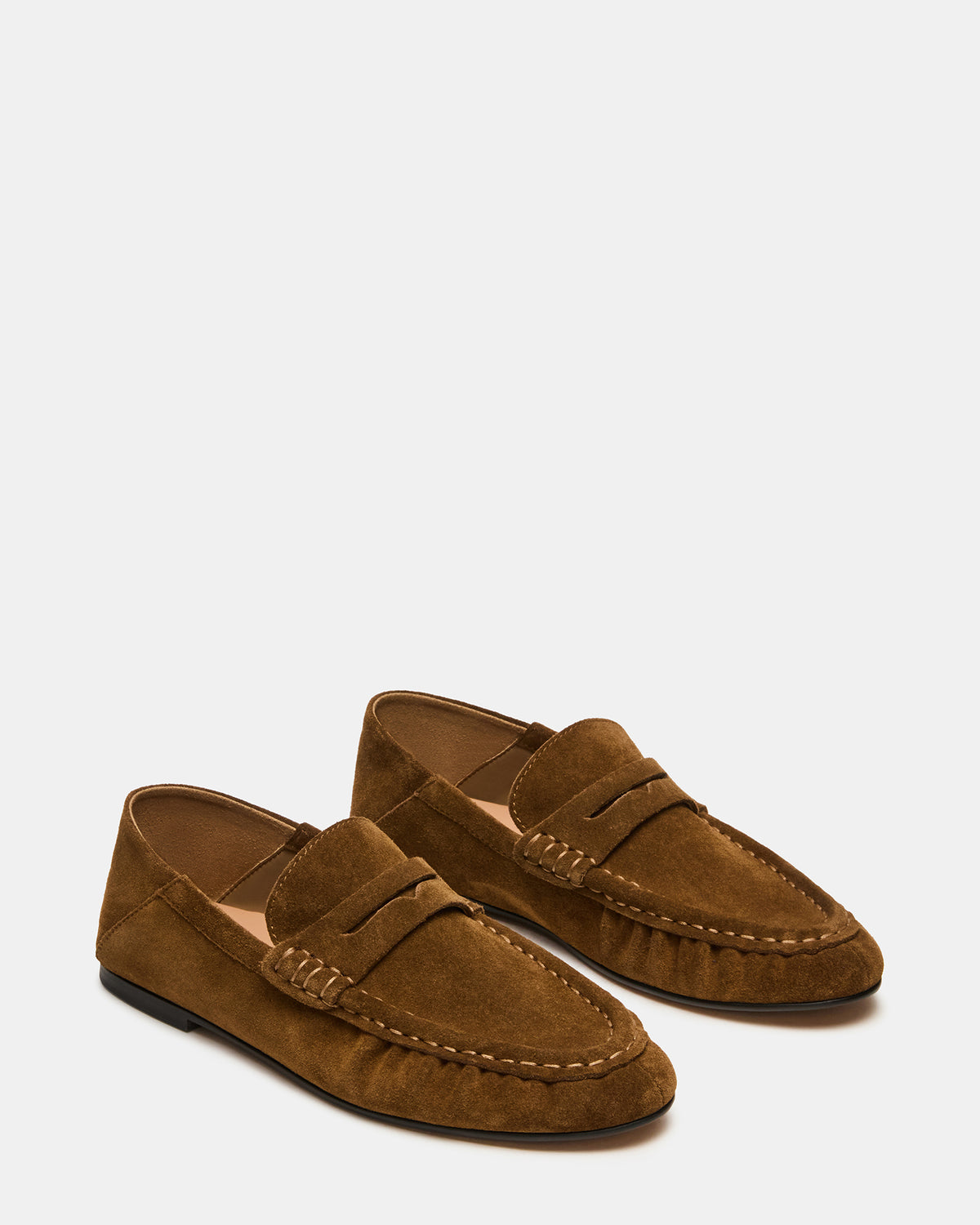 ROGER Taupe Suede Slip-On Women's Loafer - Steve Madden