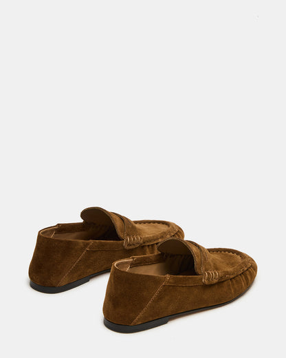 ROGER Taupe Suede Slip-On Women's Loafer - Steve Madden