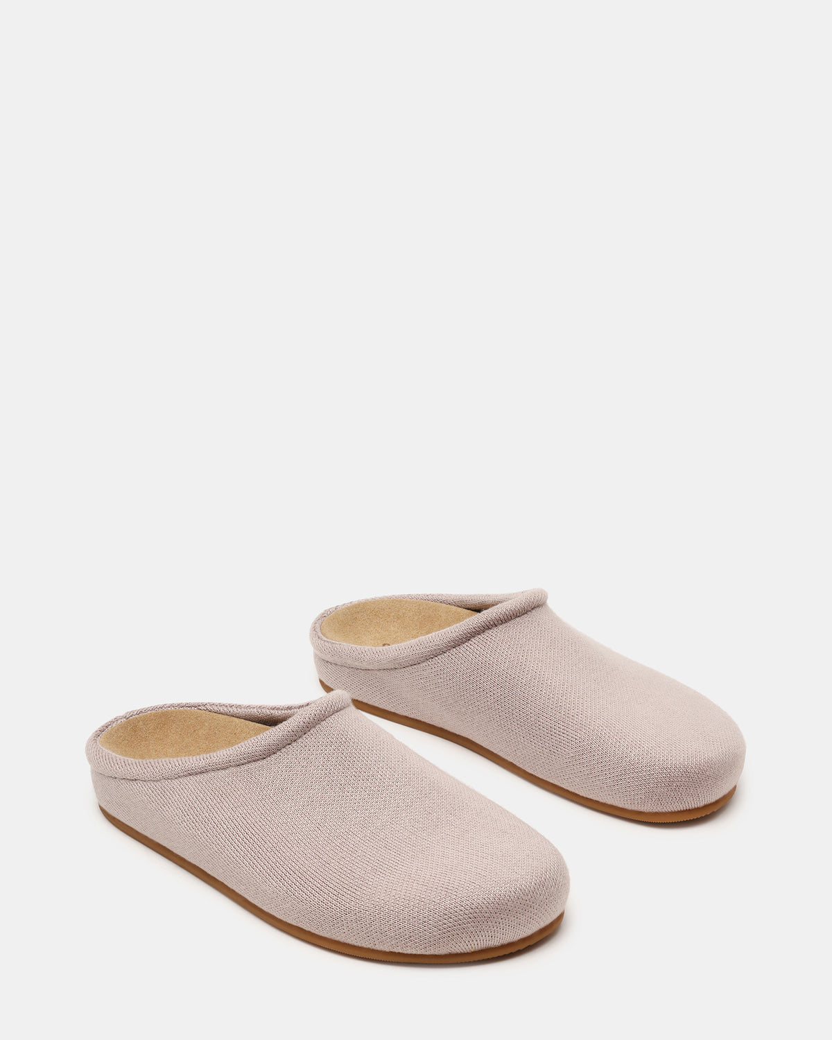 FERN Knit Taupe Mule Slip-On Round-Toe Women's Flat - Steve Madden