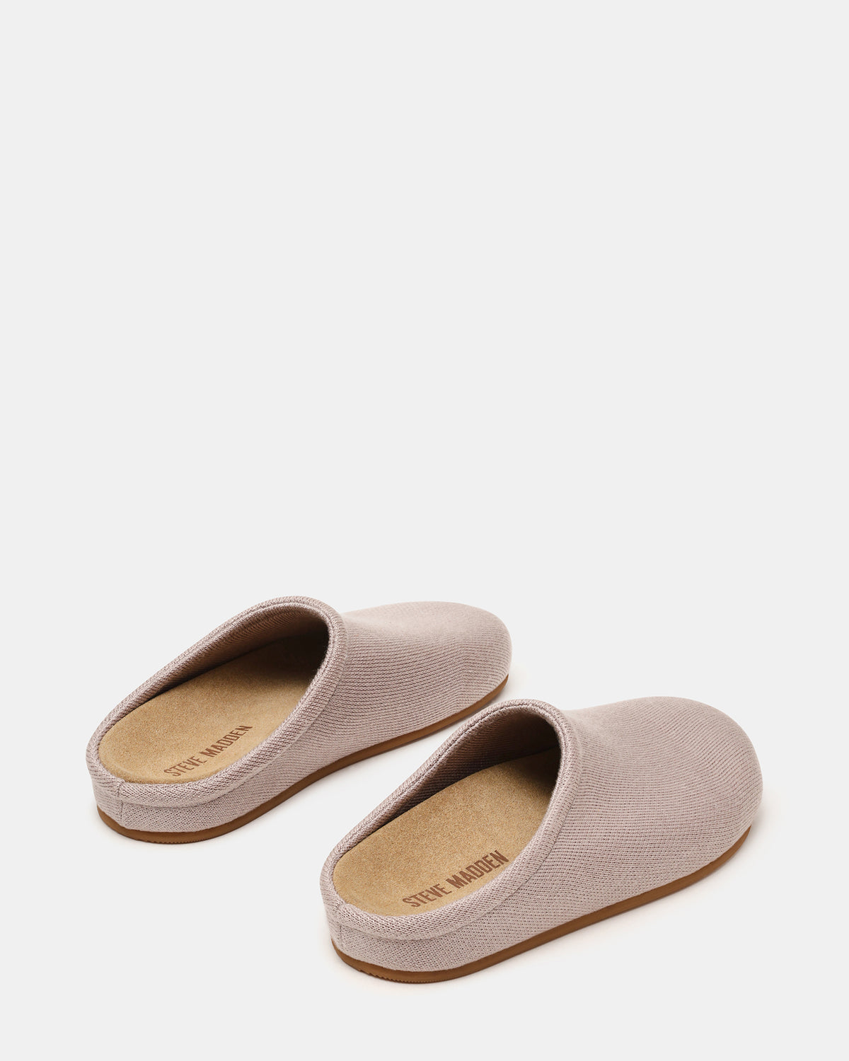 FERN Knit Taupe Mule Slip-On Round-Toe Women's Flat - Steve Madden