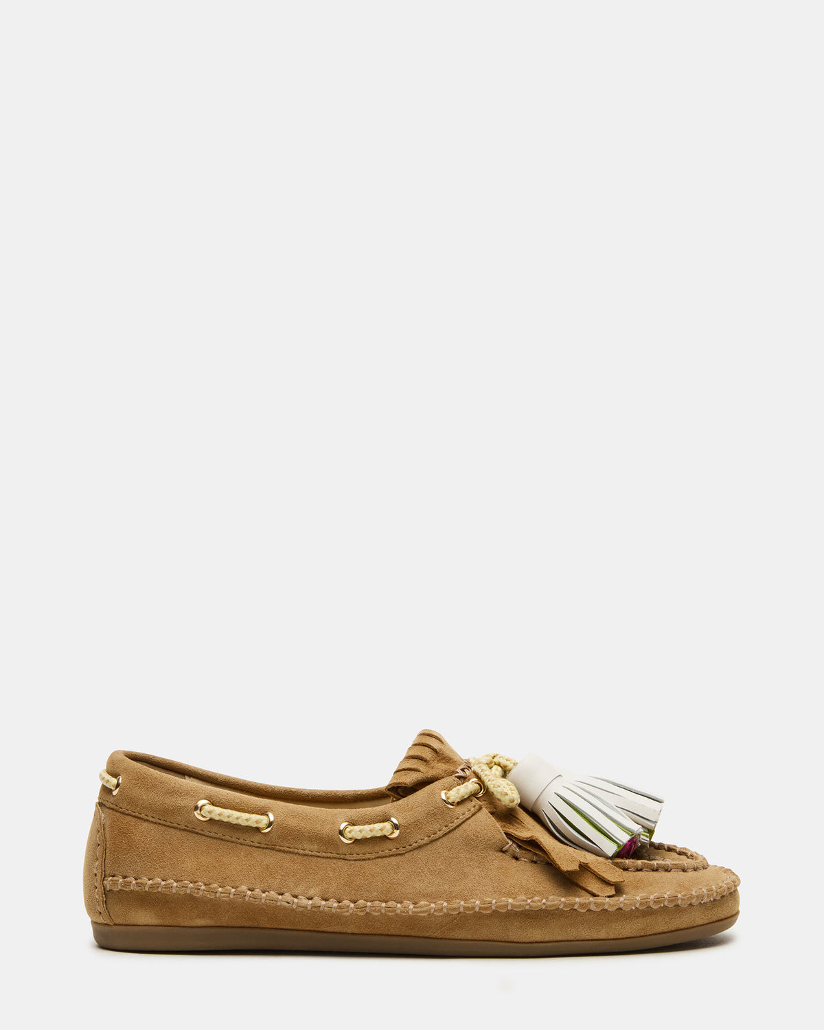 ABNER Chestnut Suede Flat Boat Women's Loafer - Steve Madden