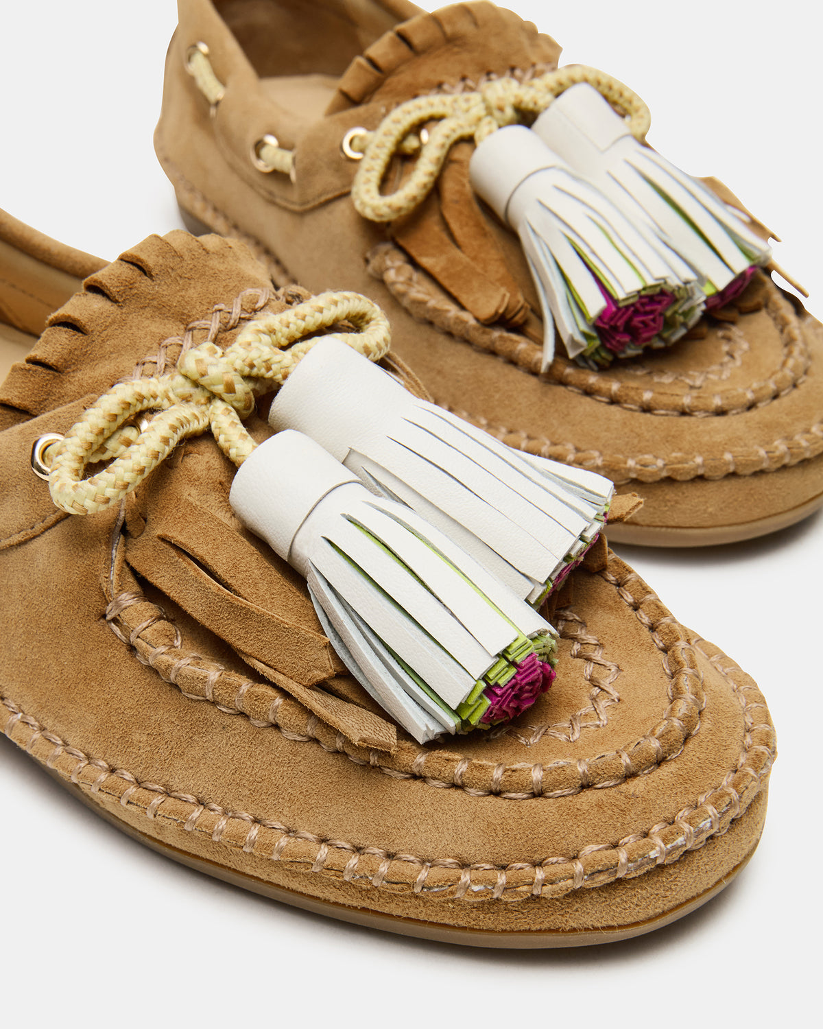 ABNER Chestnut Suede Flat Boat Women's Loafer - Steve Madden
