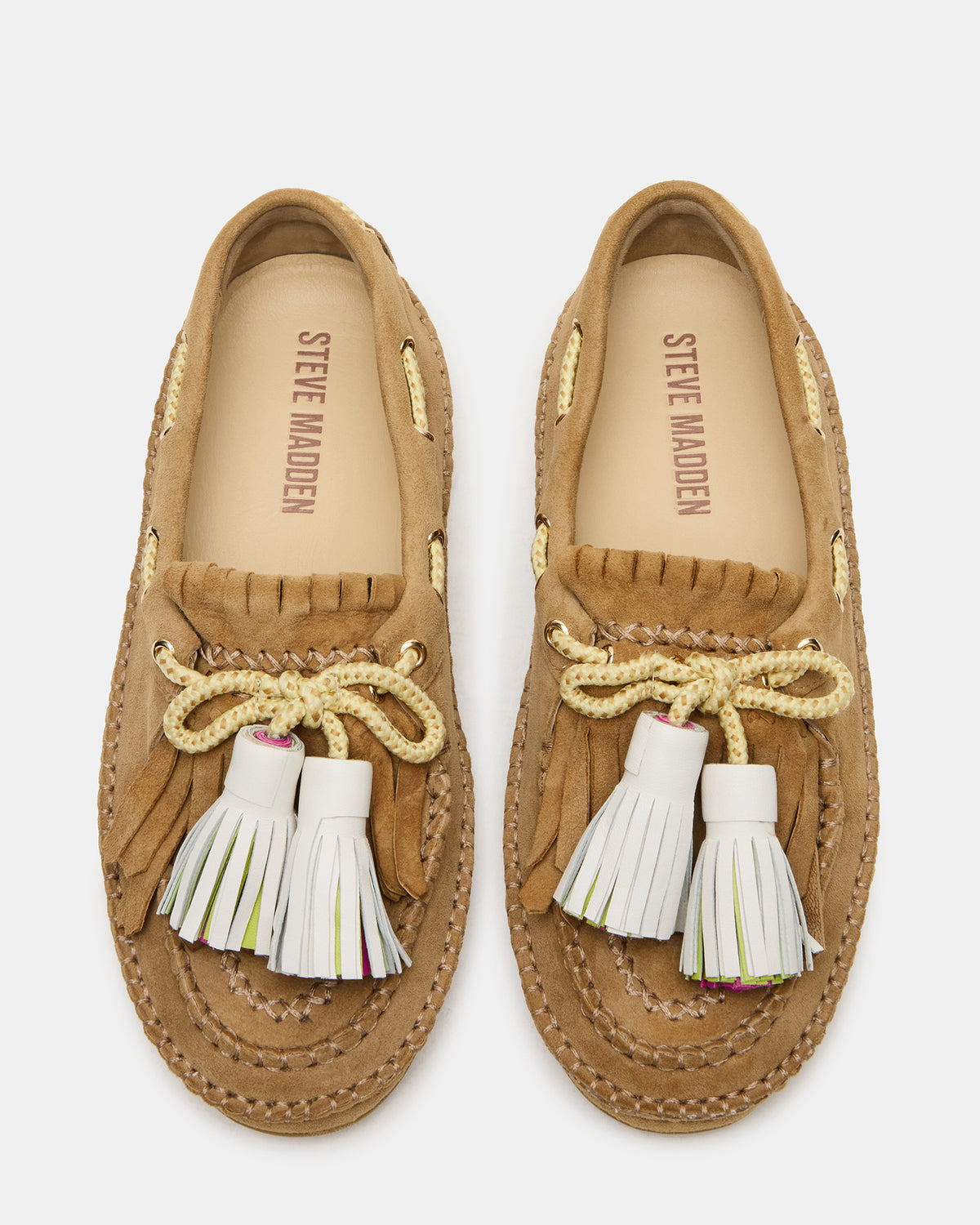ABNER Chestnut Suede Flat Boat Women's Loafer - Steve Madden