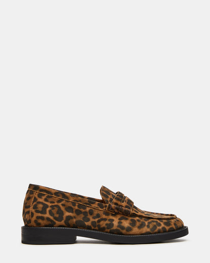 MADISON Leopard Suede Women's Penny Loafer - Steve Madden