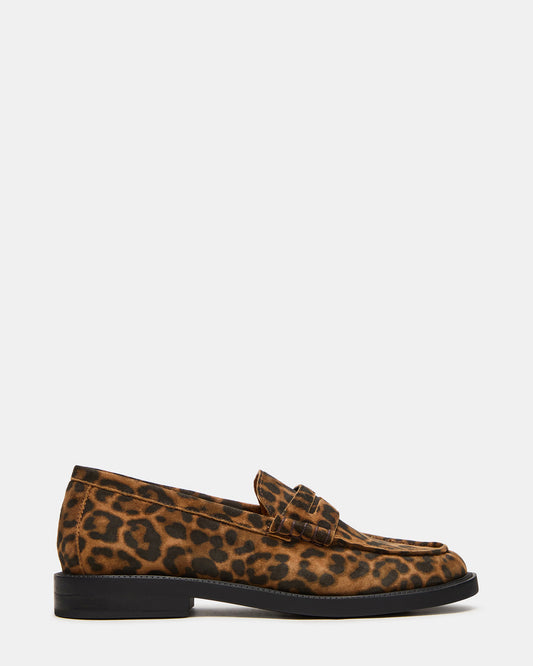 MADISON Leopard Suede Women's Penny Loafer - Steve Madden