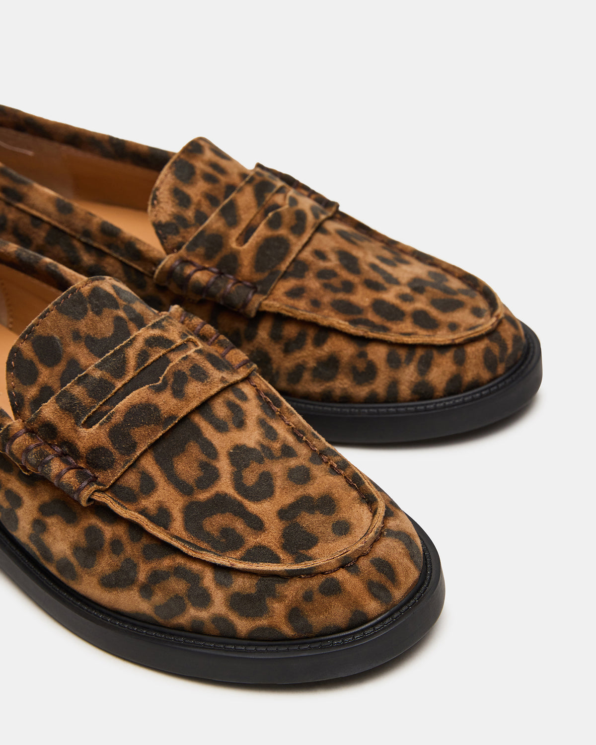 MADISON Leopard Suede Women's Penny Loafer - Steve Madden