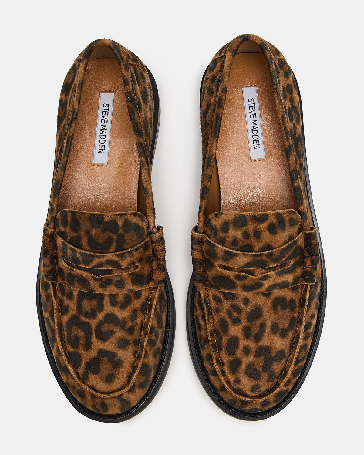 MADISON Leopard Suede Women's Penny Loafer - Steve Madden