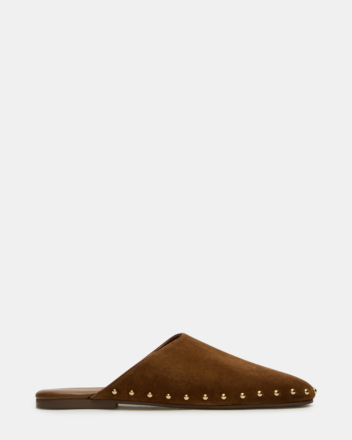 PEARSON Chestnut Suede Rounded-Toe Slip-On Women's Flat - Steve Madden