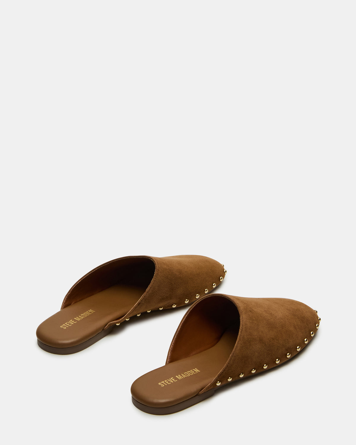 PEARSON Chestnut Suede Rounded-Toe Slip-On Women's Flat - Steve Madden