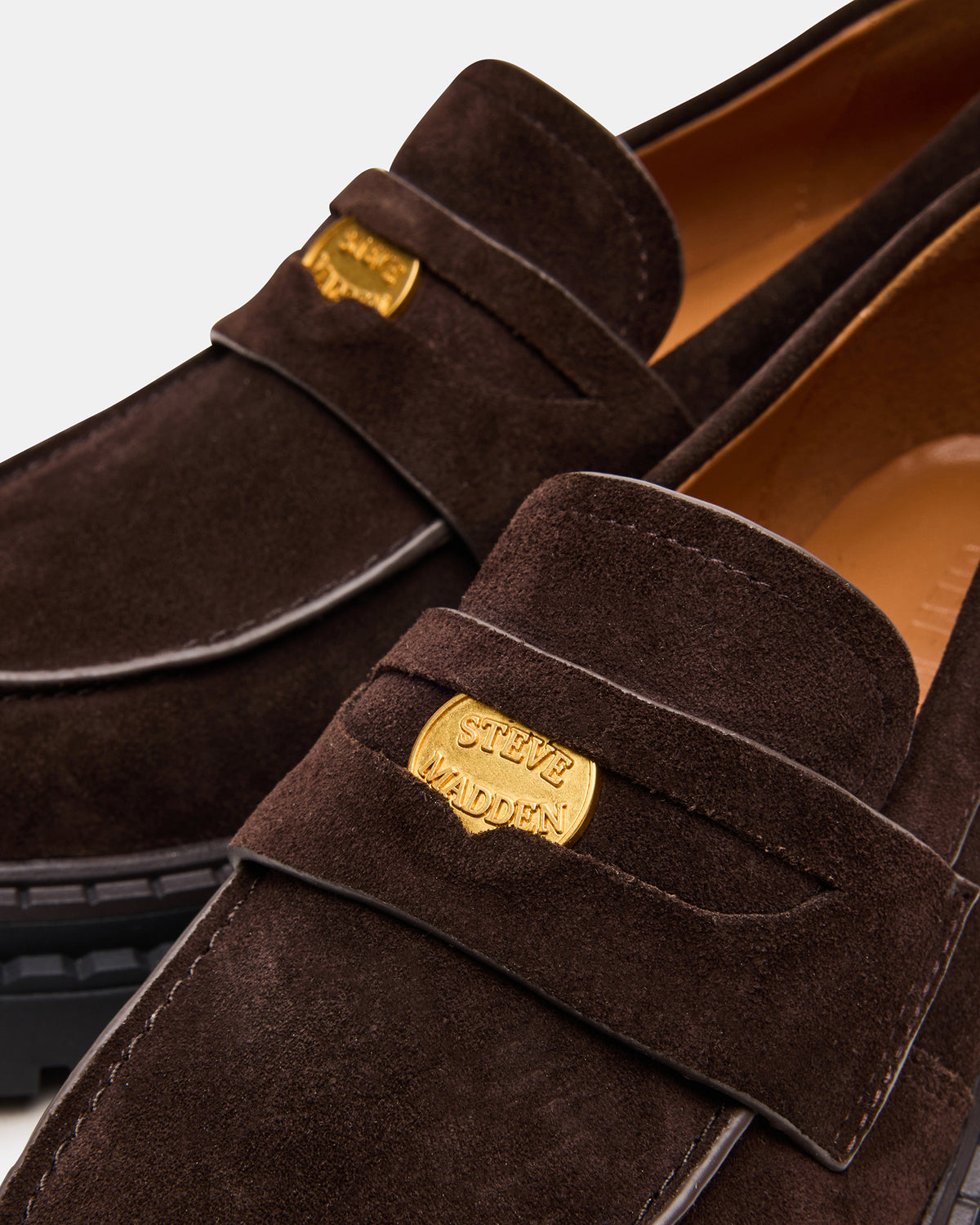 RAFTUS Brown Suede Platform Lug Women's Loafer - Steve Madden
