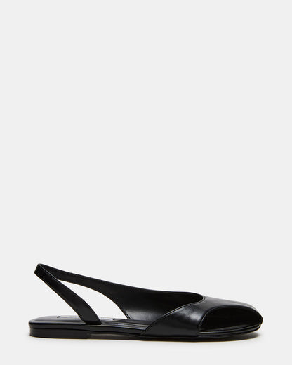 ZEST Black Slingback Cut-Out Round-Toe Women's Flat - Steve Madden