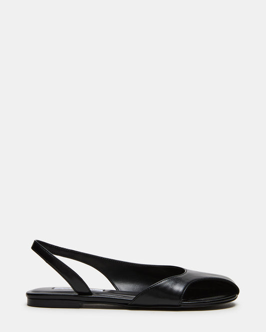ZEST Black Slingback Cut-Out Round-Toe Women's Flat - Steve Madden