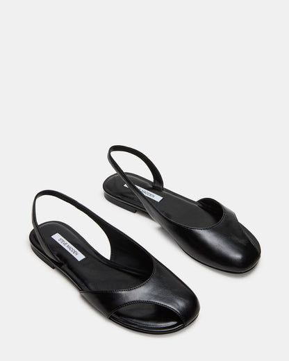 ZEST Black Slingback Cut-Out Round-Toe Women's Flat - Steve Madden