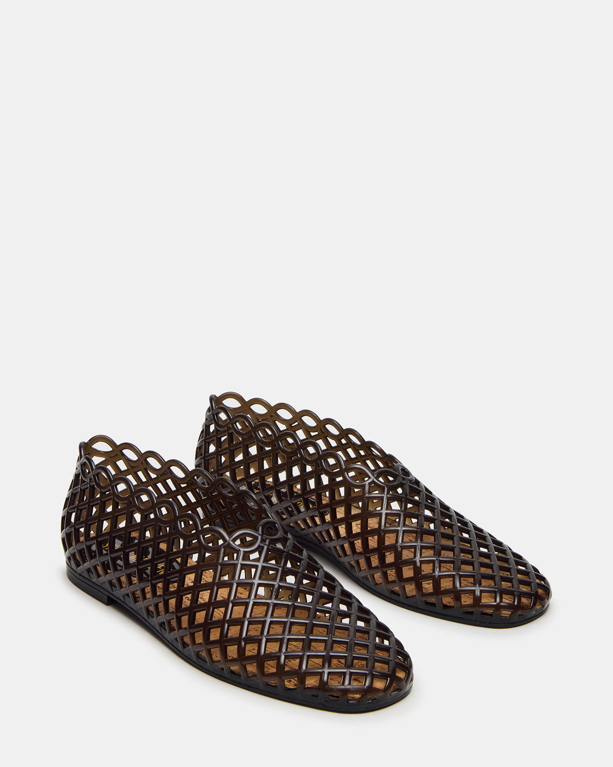 GROVE Black Square-Toe Jelly Women's Flat - Steve Madden