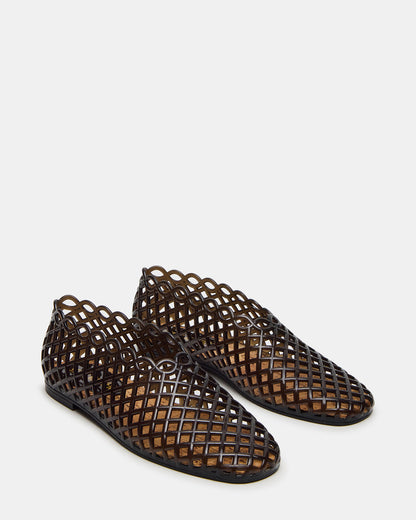 GROVE Black Square-Toe Jelly Women's Flat - Steve Madden