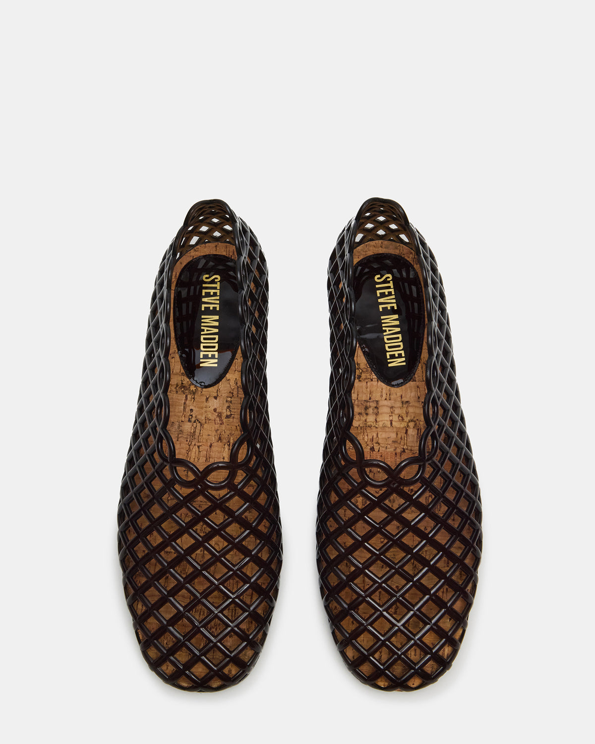 GROVE Black Square-Toe Jelly Women's Flat - Steve Madden