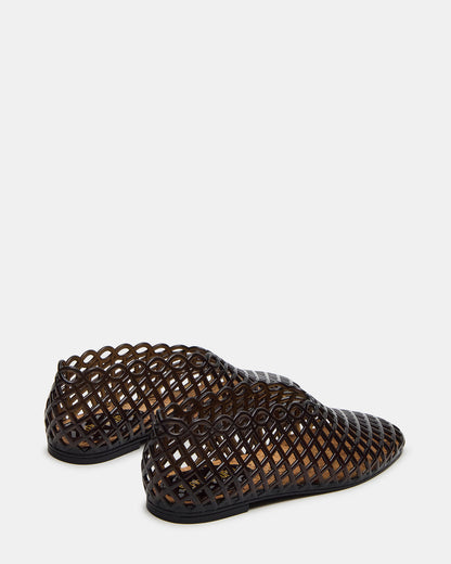 GROVE Black Square-Toe Jelly Women's Flat - Steve Madden