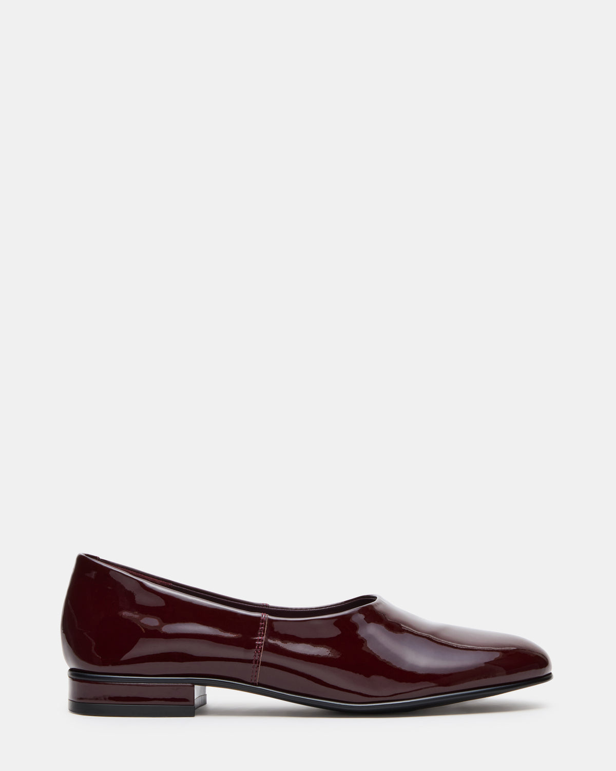 RANDALL Burgundy Patent Ballet Women's Flat - Steve Madden