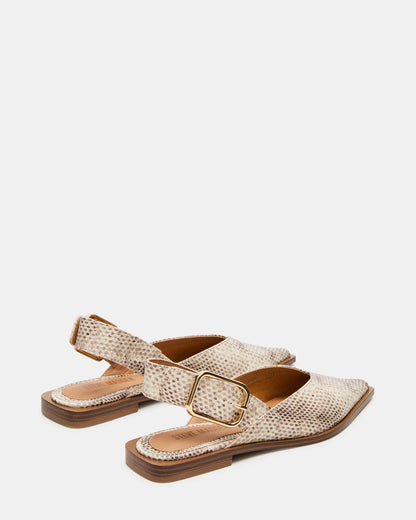 SHAY Snake Pointed-Toe Slingback Ballet Women's Flat - Steve Madden