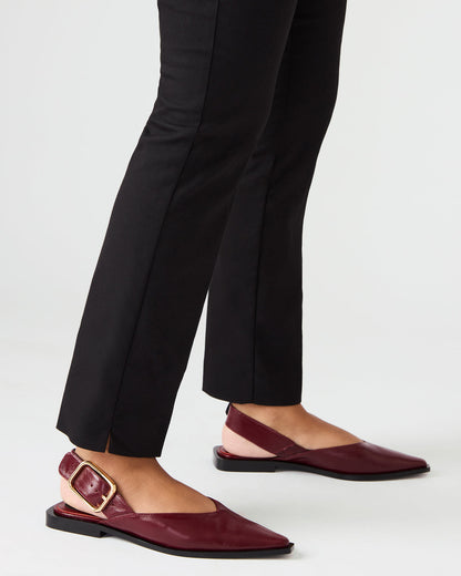 SHAY Snake Pointed-Toe Slingback Ballet Women's Flat - Steve Madden
