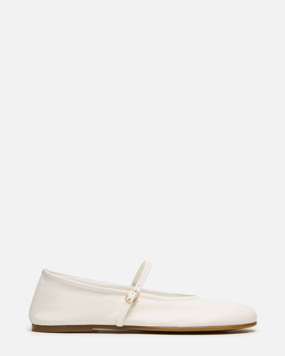 BESETTE Bone Leather Mary Jane Ballet Women's Flat - Steve Madden
