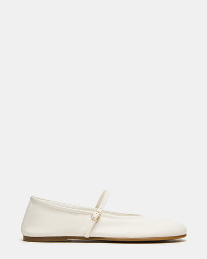 BESETTE Bone Leather Mary Jane Ballet Women's Flat - Steve Madden