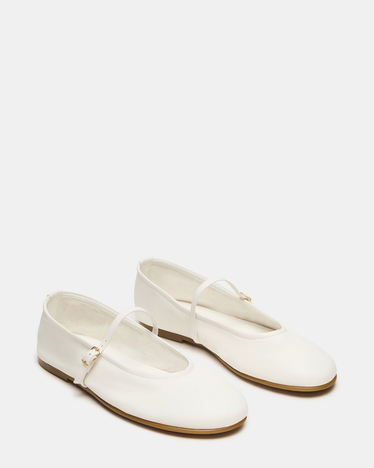 BESETTE Bone Leather Mary Jane Ballet Women's Flat - Steve Madden