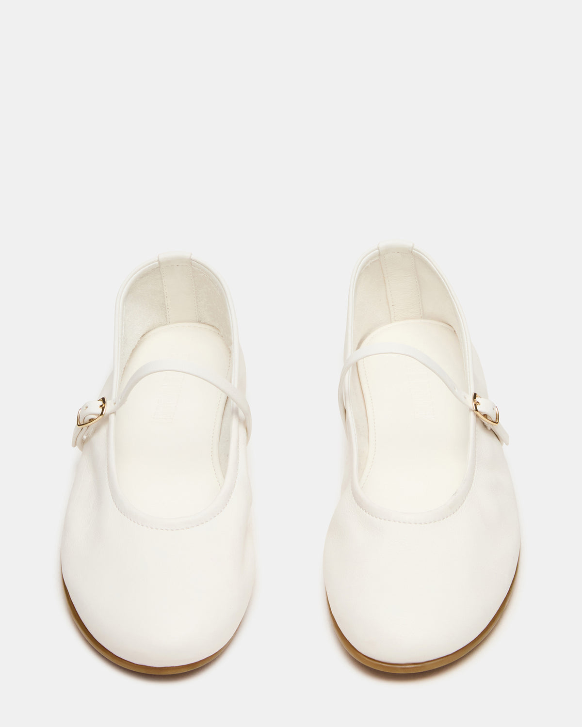 BESETTE Bone Leather Mary Jane Ballet Women's Flat - Steve Madden