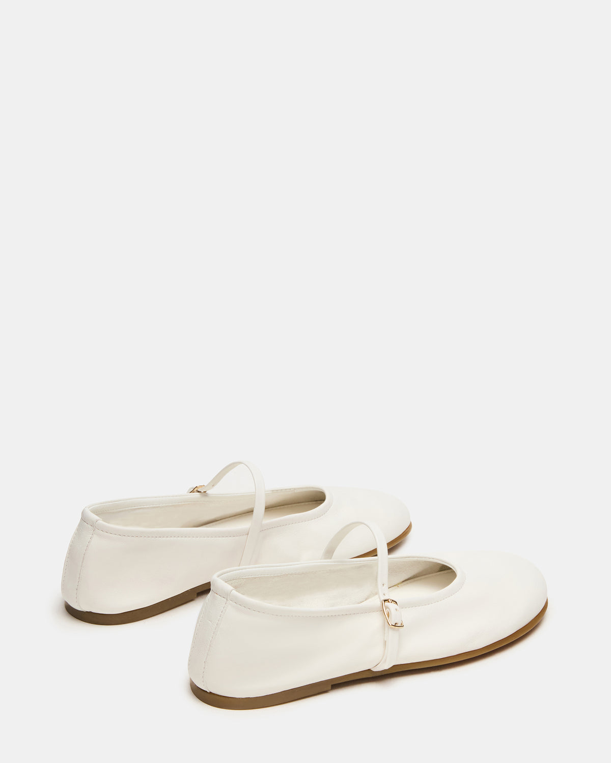 BESETTE Bone Leather Mary Jane Ballet Women's Flat - Steve Madden
