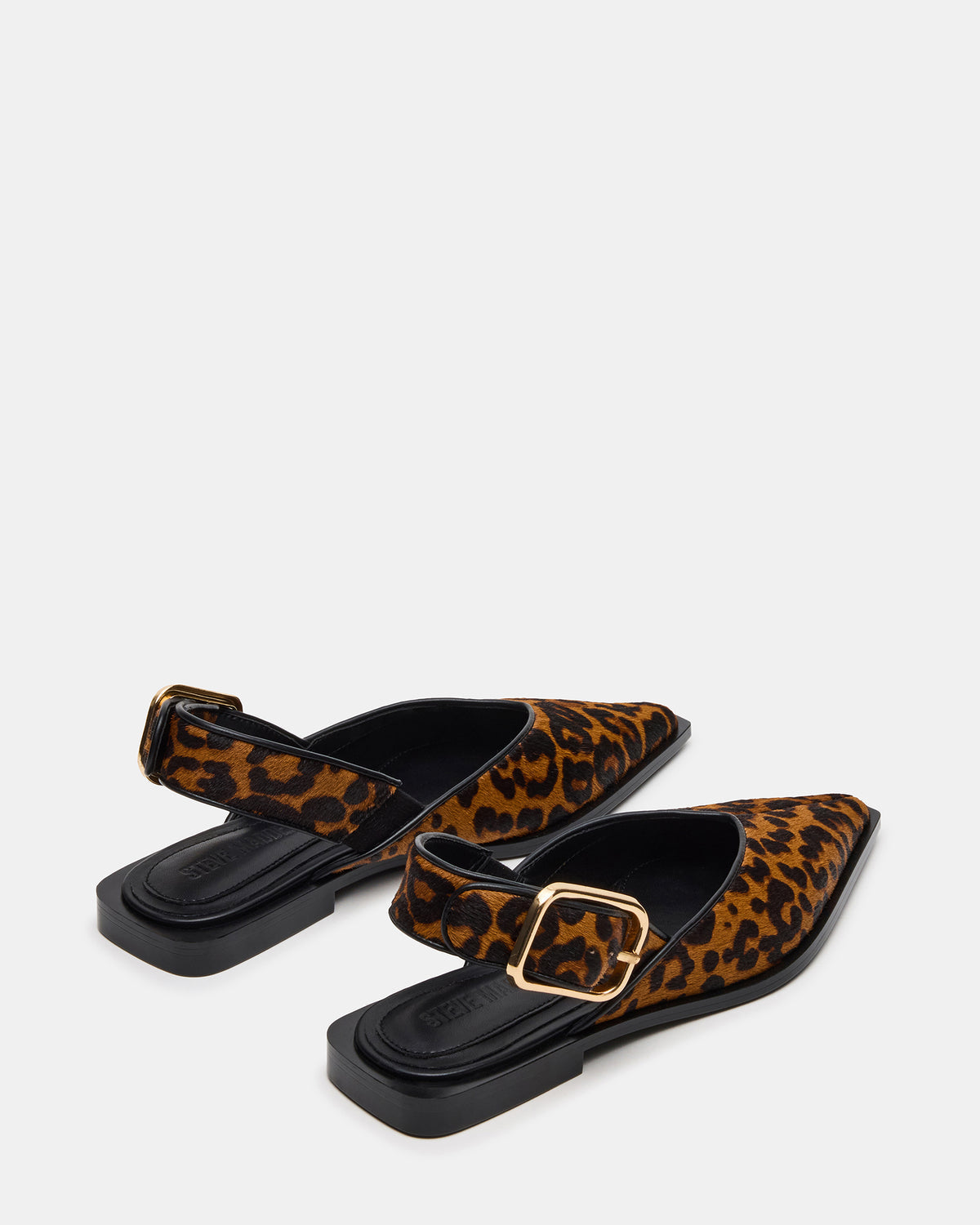 SHAY Leopard Pointed-Toe Slingback Ballet Women's Flat - Steve Madden