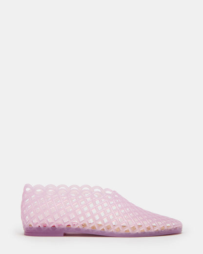 GROVE Pink Square-Toe Jelly Women's Flat - Steve Madden